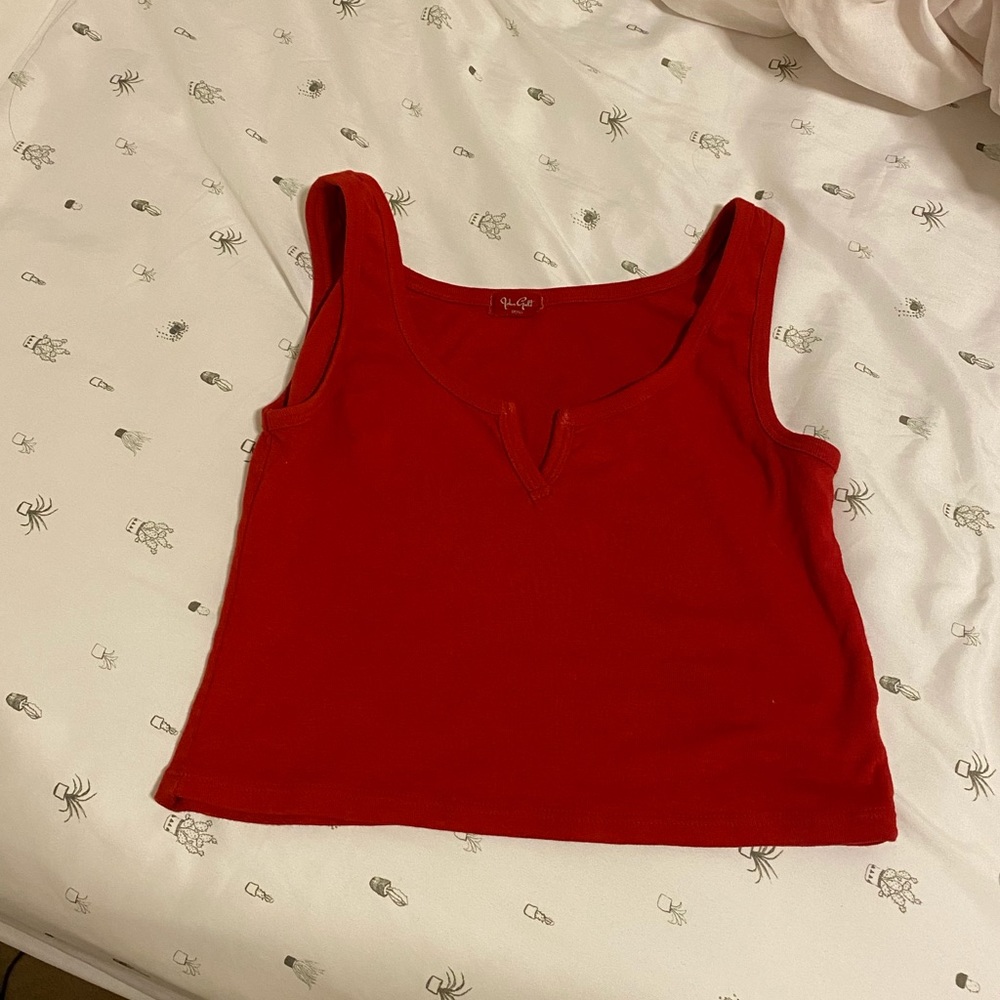 Brandy Melville red cropped tank